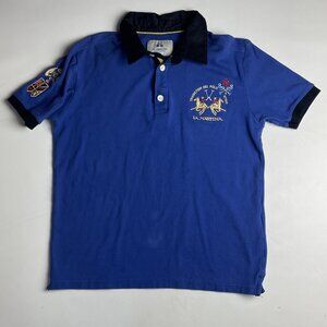 La Martina Polo Men's T-Shirt Size L Tradiction Del Polo Blue Shirt